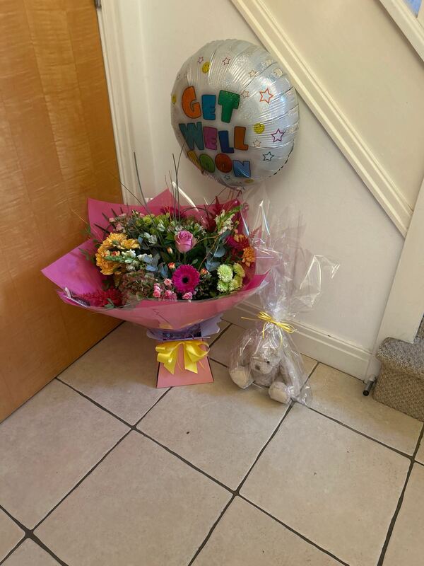 Flowers delivered to customer