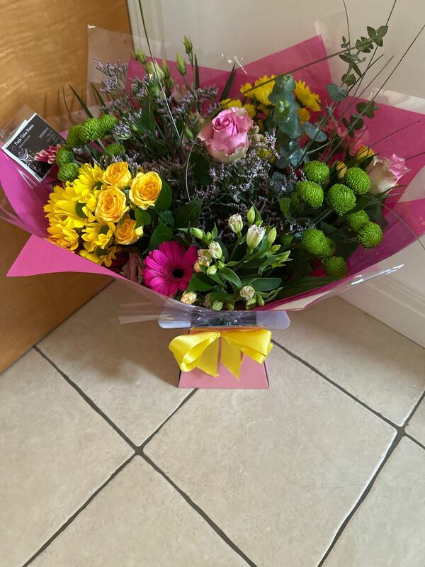 Flowers delivered to customer