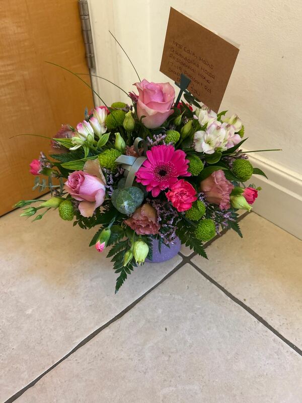 Flowers delivered to customer
