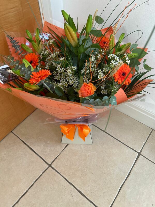 Flowers delivered to customer