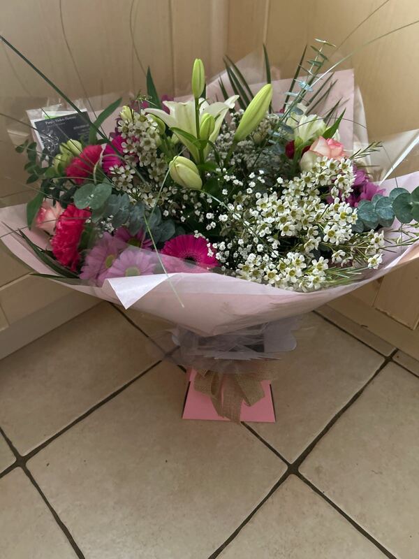 Flowers delivered to customer