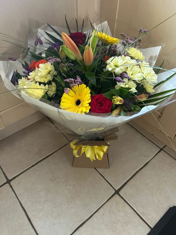 Flowers delivered to customer