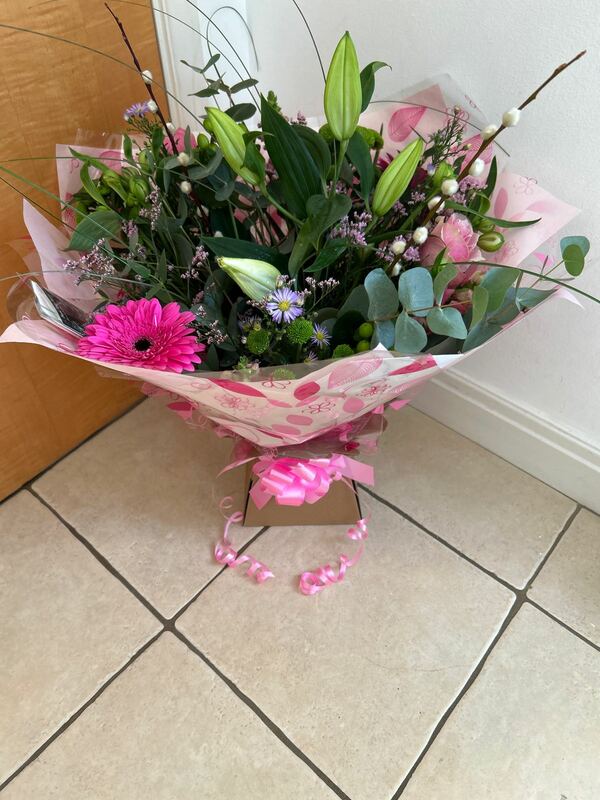 Flowers delivered to customer