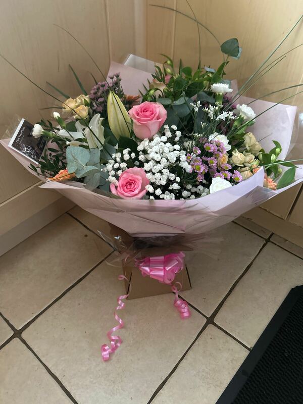 Flowers delivered to customer