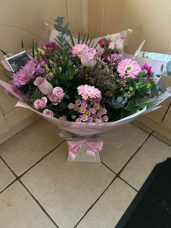 Flowers delivered to customer