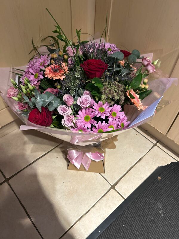Flowers delivered to customer