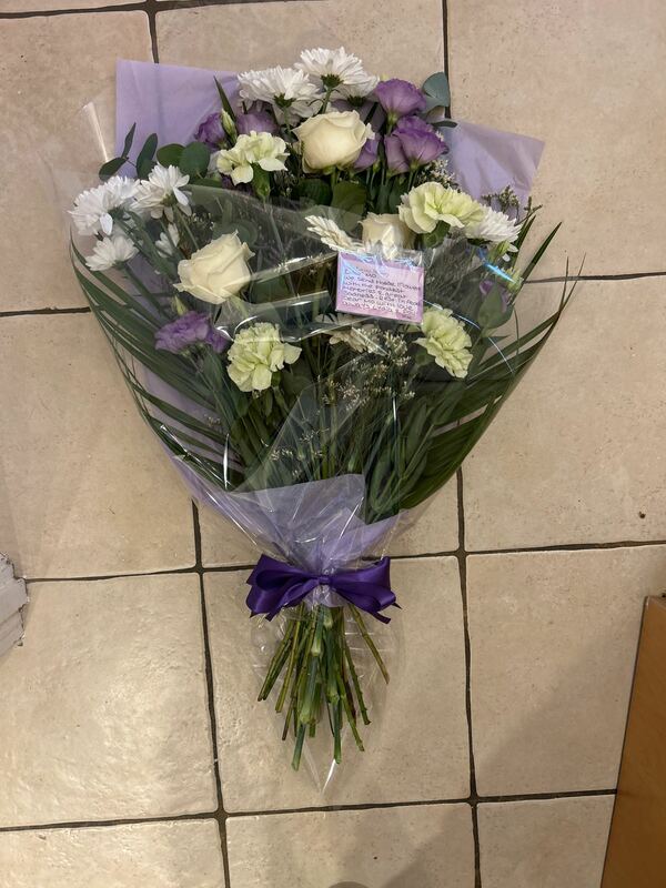 Flowers delivered to customer