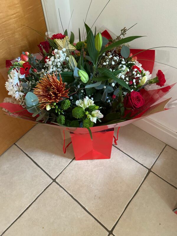 Flowers delivered to customer