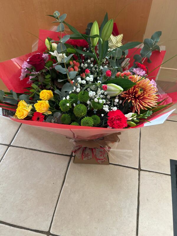Flowers delivered to customer