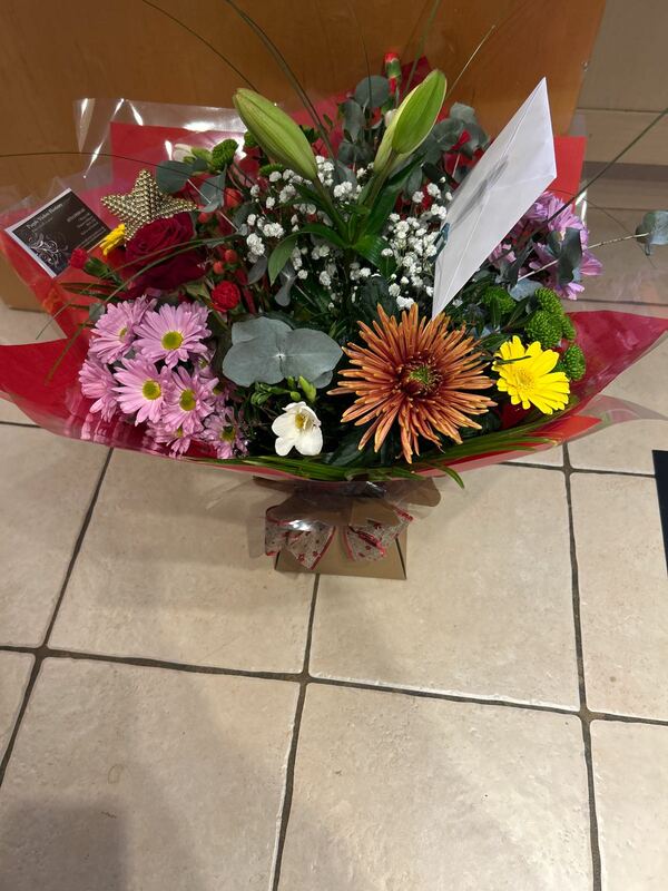 Flowers delivered to customer
