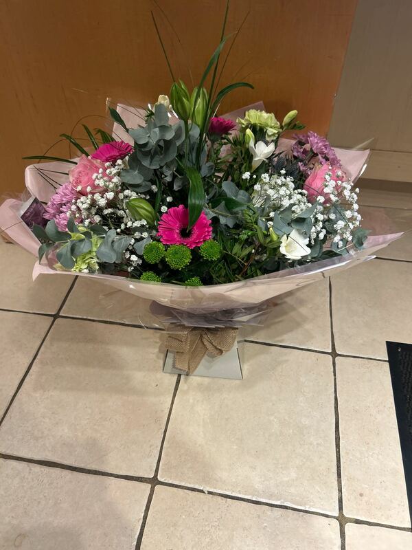 Flowers delivered to customer
