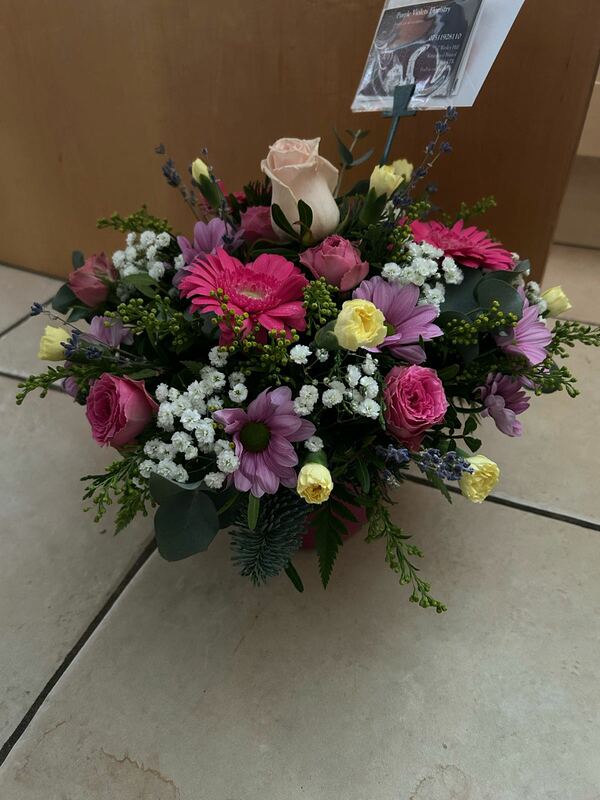Flowers delivered to customer
