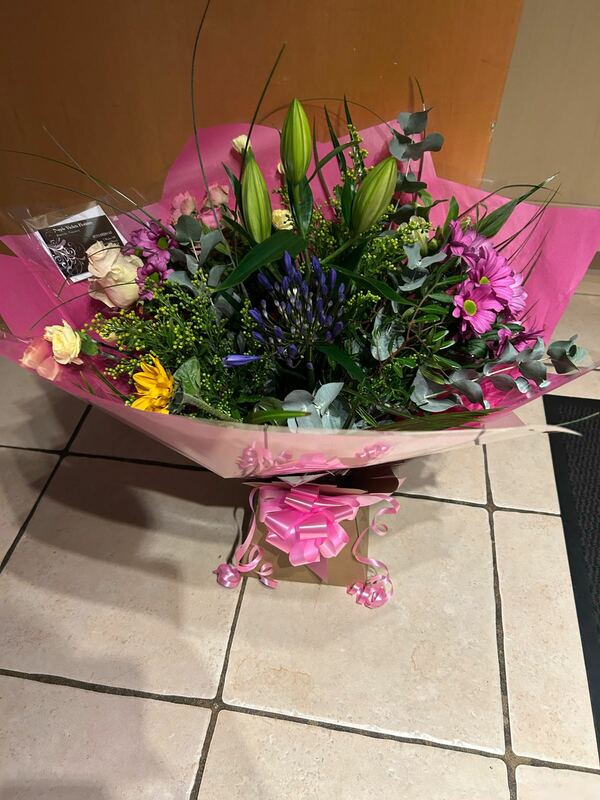 Flowers delivered to customer