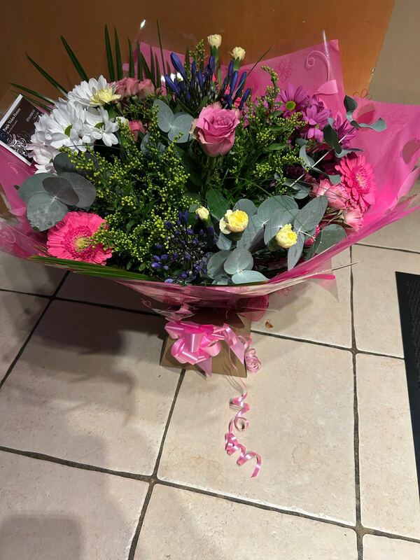 Flowers delivered to customer