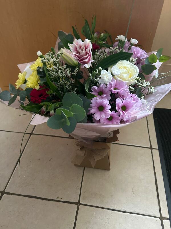 Flowers delivered to customer