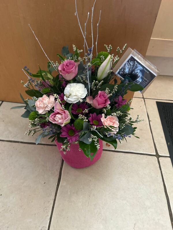 Flowers delivered to customer