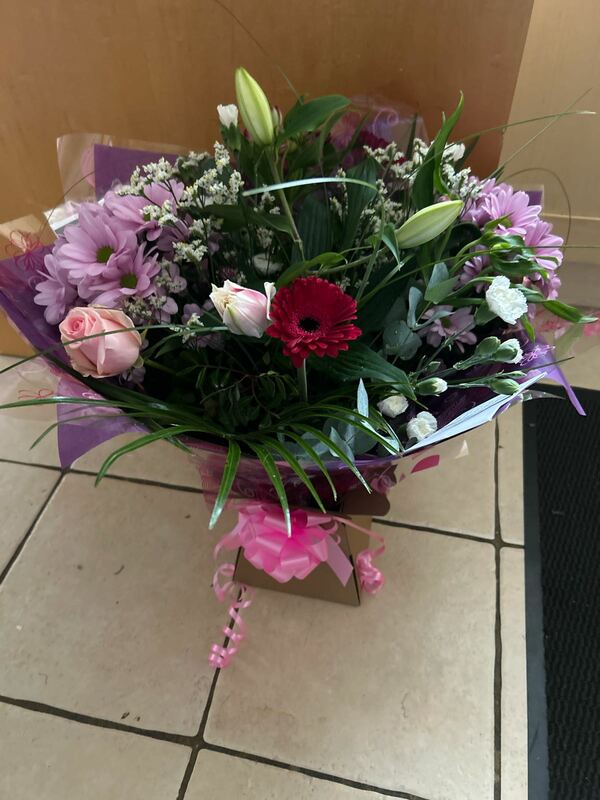 Flowers delivered to customer