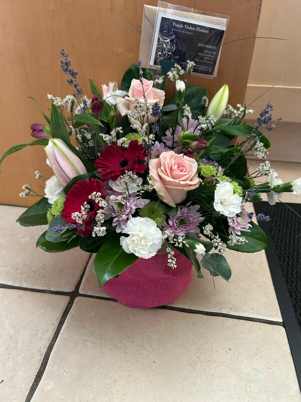 Flowers delivered to customer