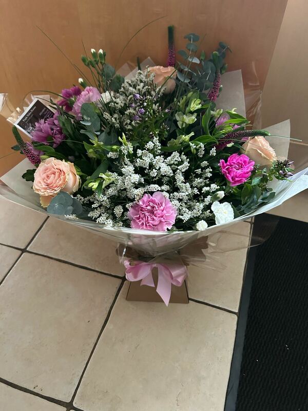 Flowers delivered to customer