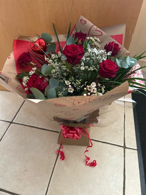 Flowers delivered to customer