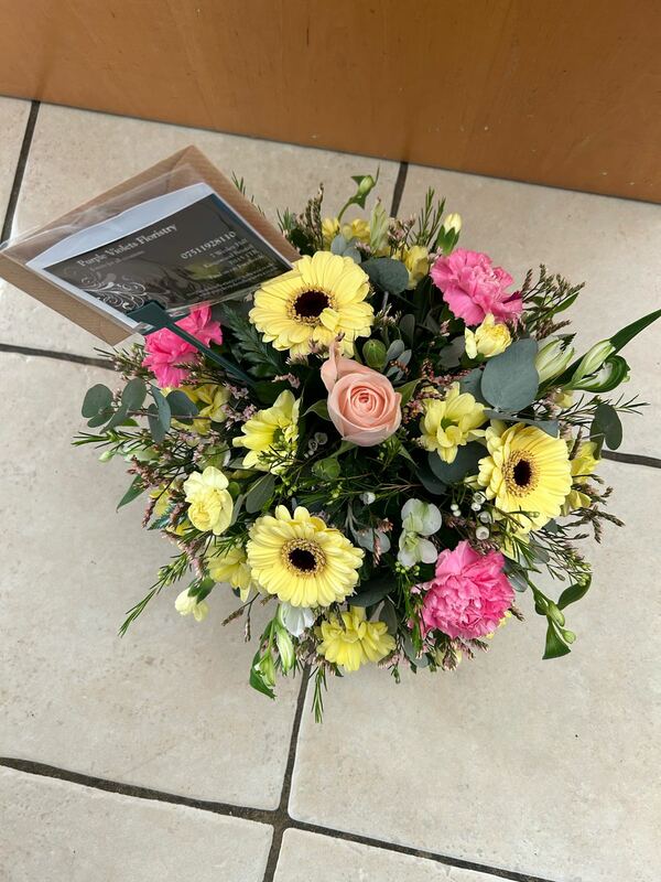 Flowers delivered to customer