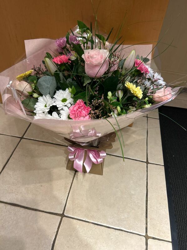 Flowers delivered to customer