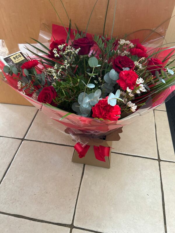 Flowers delivered to customer