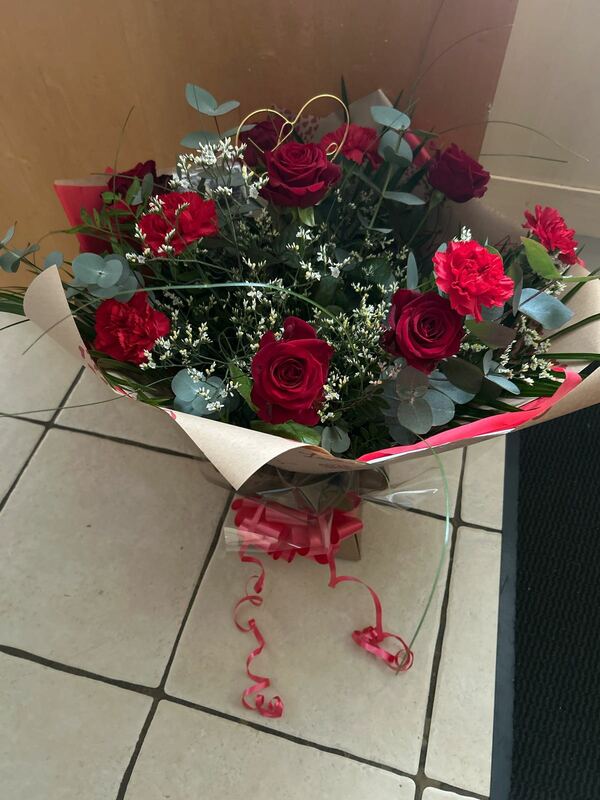 Flowers delivered to customer