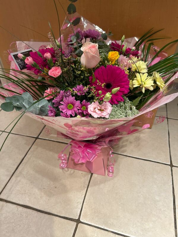 Flowers delivered to customer