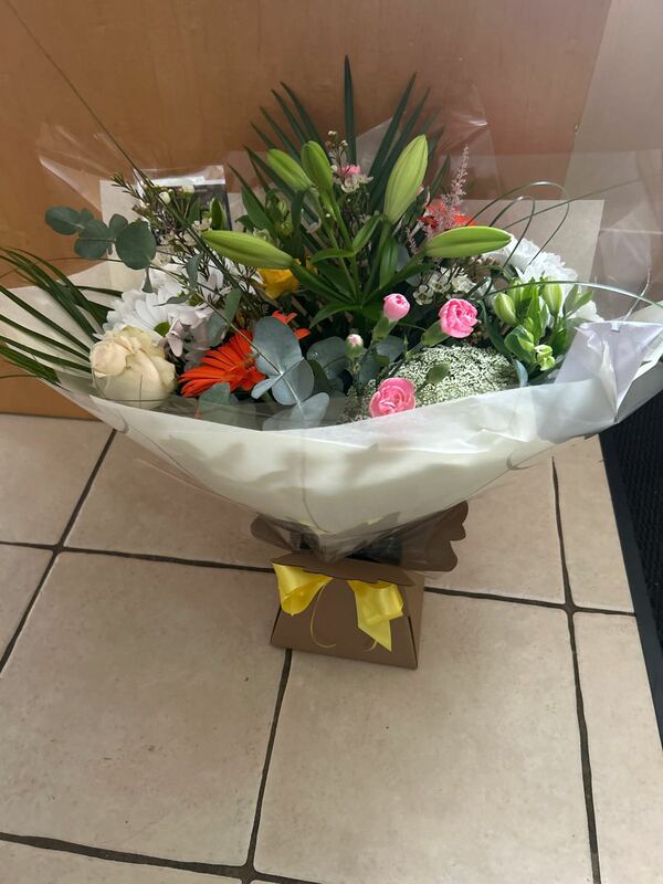 Flowers delivered to customer