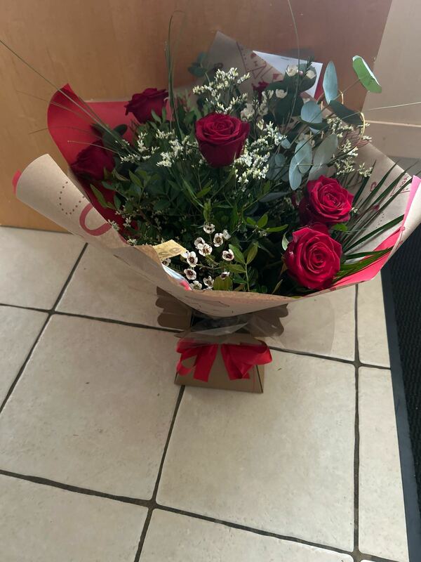 Flowers delivered to customer