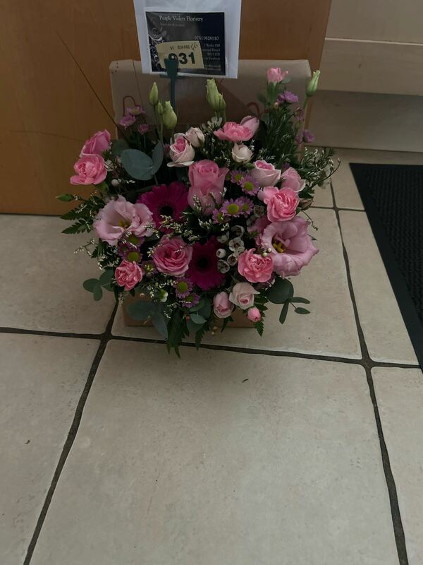 Flowers delivered to customer