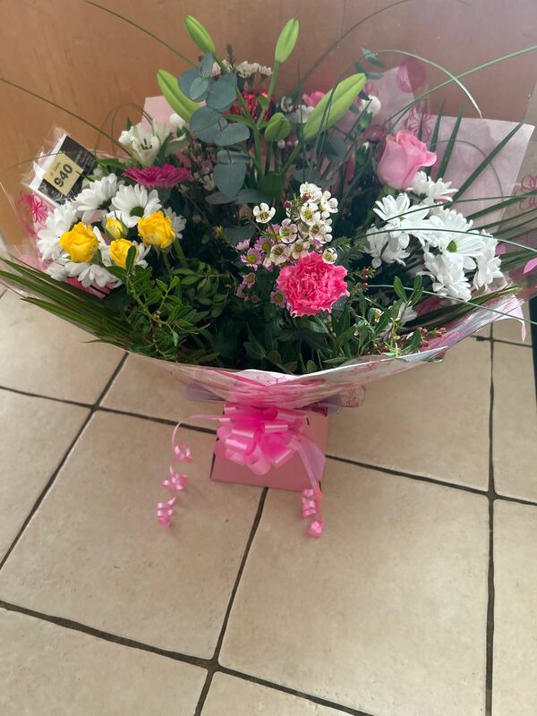 Flowers delivered to customer