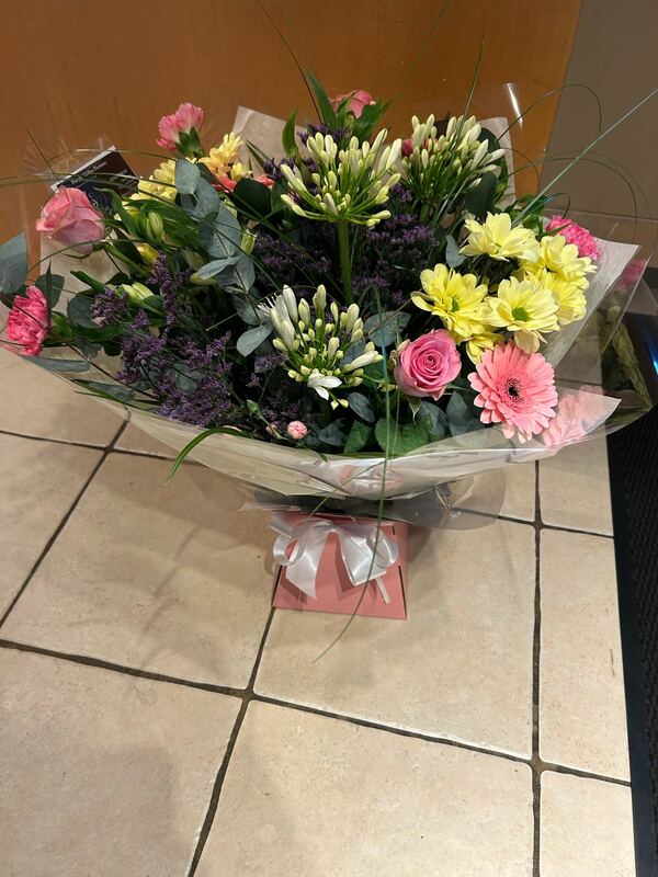 Flowers delivered to customer