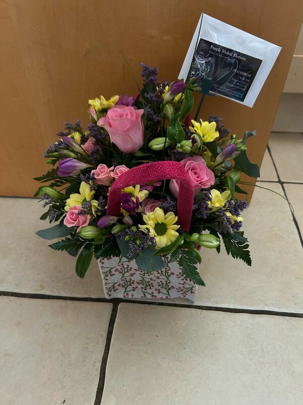 Flowers delivered to customer