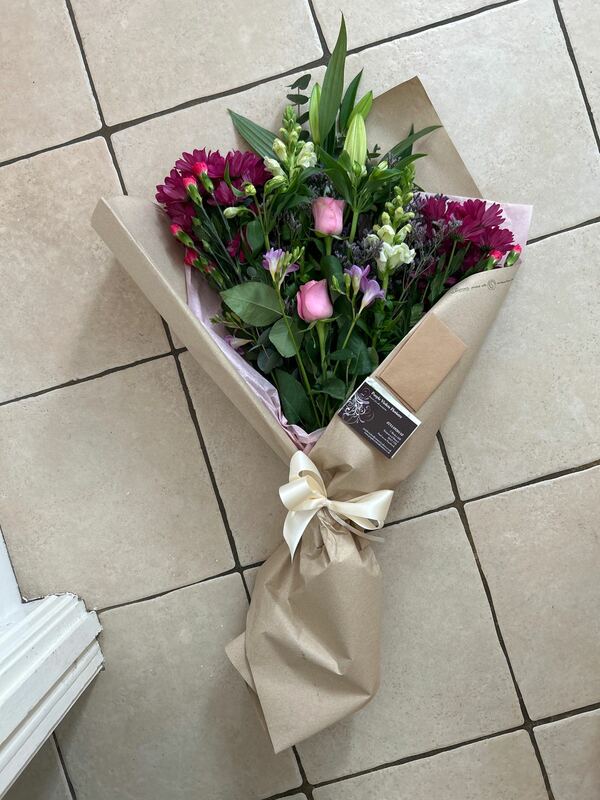 Flowers delivered to customer