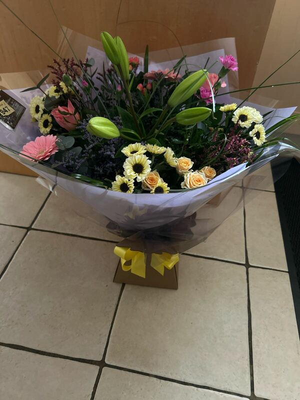 Flowers delivered to customer