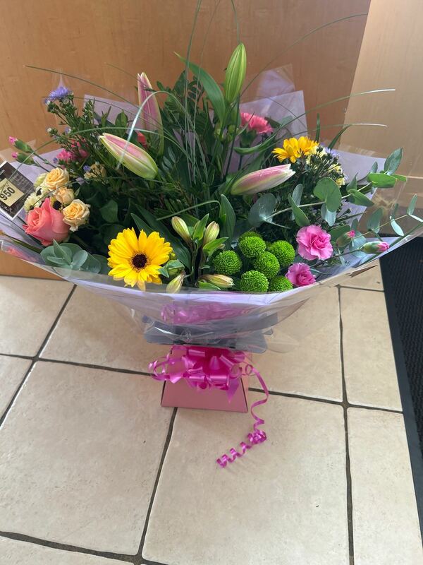 Flowers delivered to customer