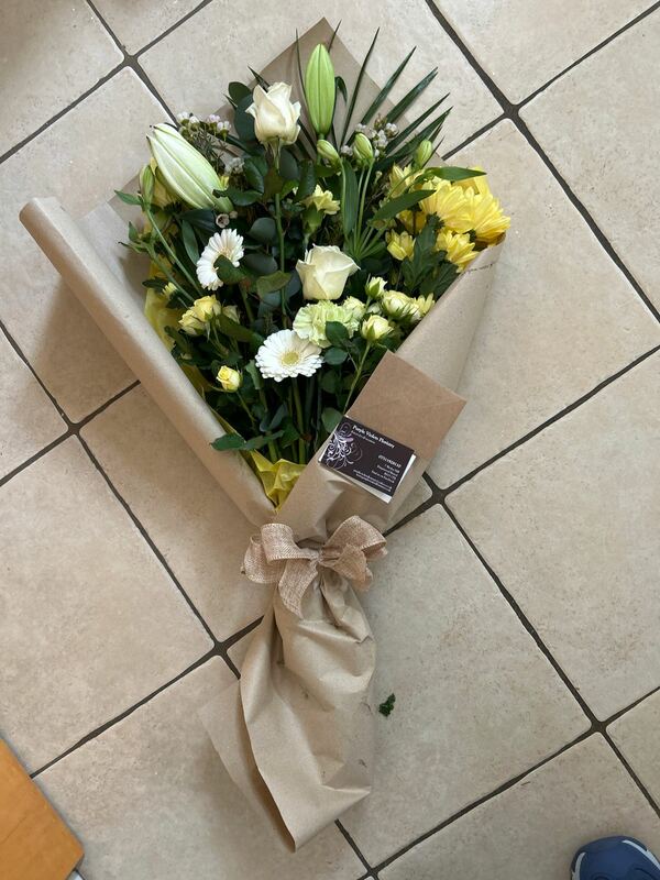 Flowers delivered to customer