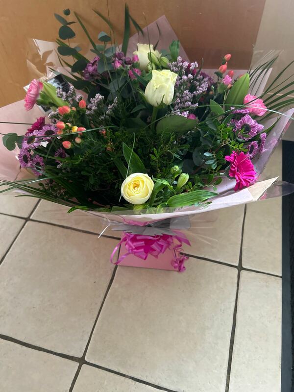 Flowers delivered to customer