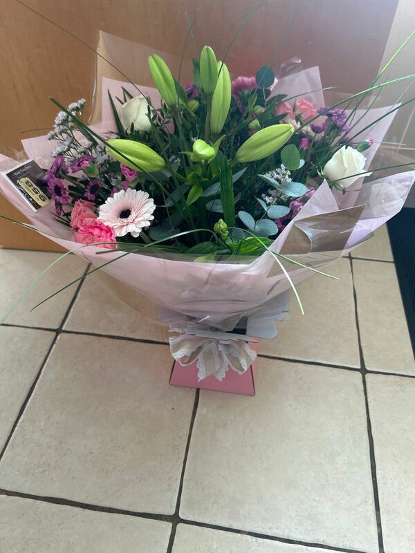 Flowers delivered to customer