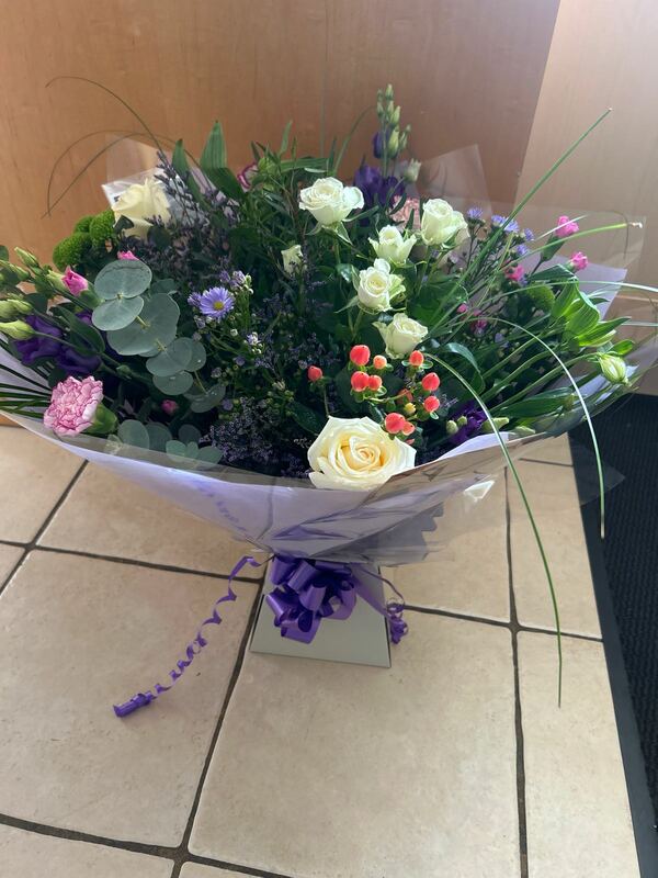 Flowers delivered to customer