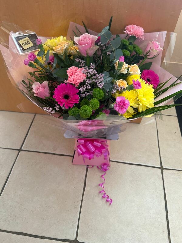Flowers delivered to customer