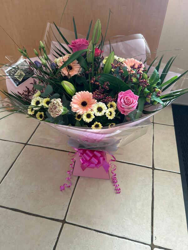 Flowers delivered to customer