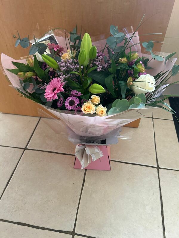 Flowers delivered to customer