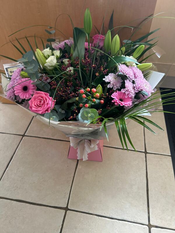 Flowers delivered to customer