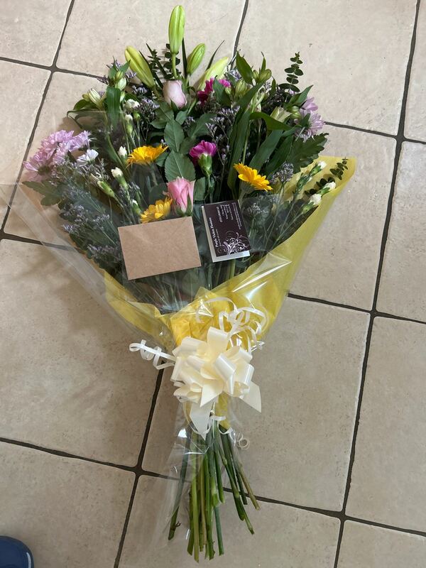 Flowers delivered to customer