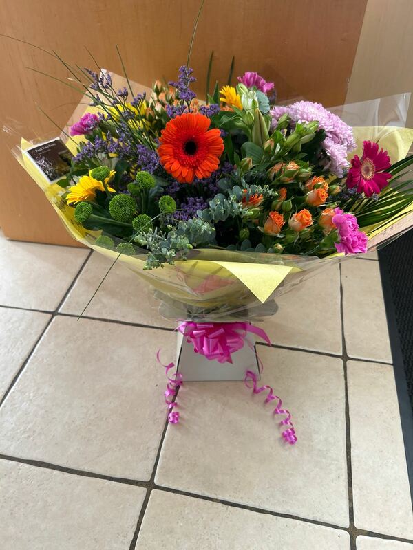 Flowers delivered to customer