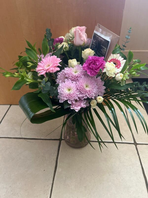 Flowers delivered to customer