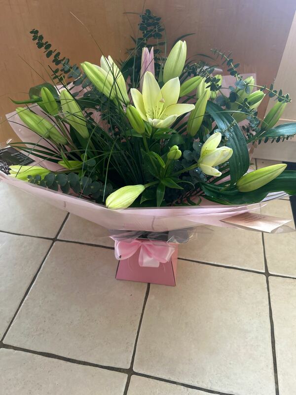 Flowers delivered to customer